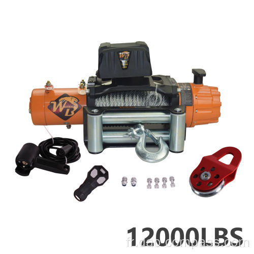 12000lbs tirant 4wd 12v/24v interrupteur à distance de treuil électrique